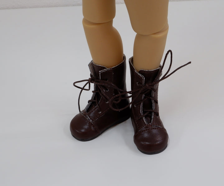 Mid Calf Lace Up Boots - 58mm - Fashion Friends doll shoes