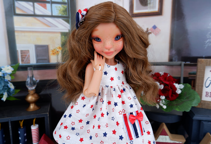 Heritage Stars - dress with sandals for Anderson Art Dolls BJD