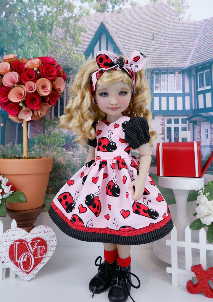 Lovey Bug - dress and boots for Ruby Red Fashion Friends doll
