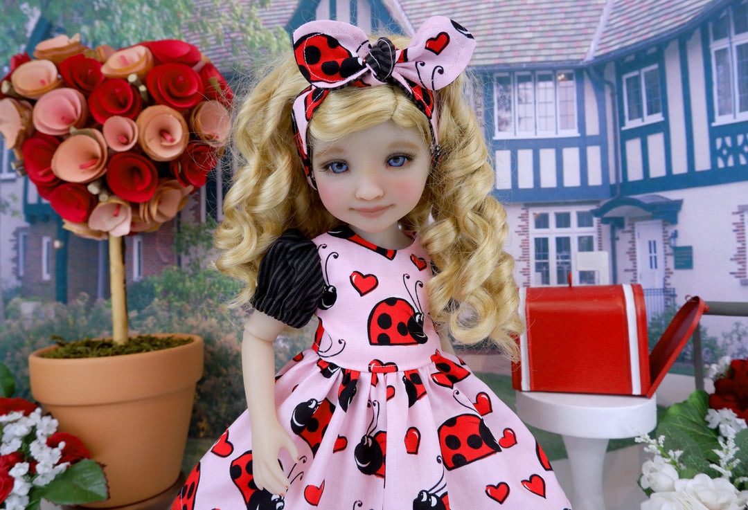 Lovey Bug - dress and boots for Ruby Red Fashion Friends doll