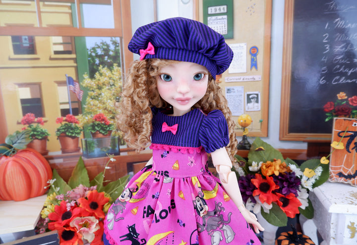 Minnie's Halloween - dress with boots for Anderson Art Doll BJD