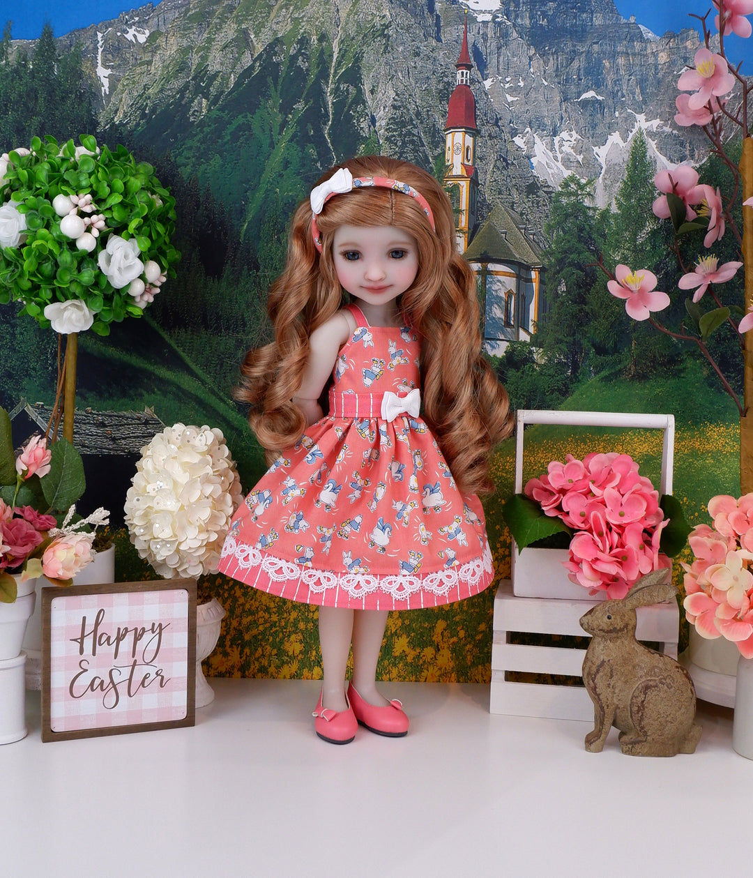 Rabbit Roller Derby - dress with shoes for Ruby Red Fashion Friends doll