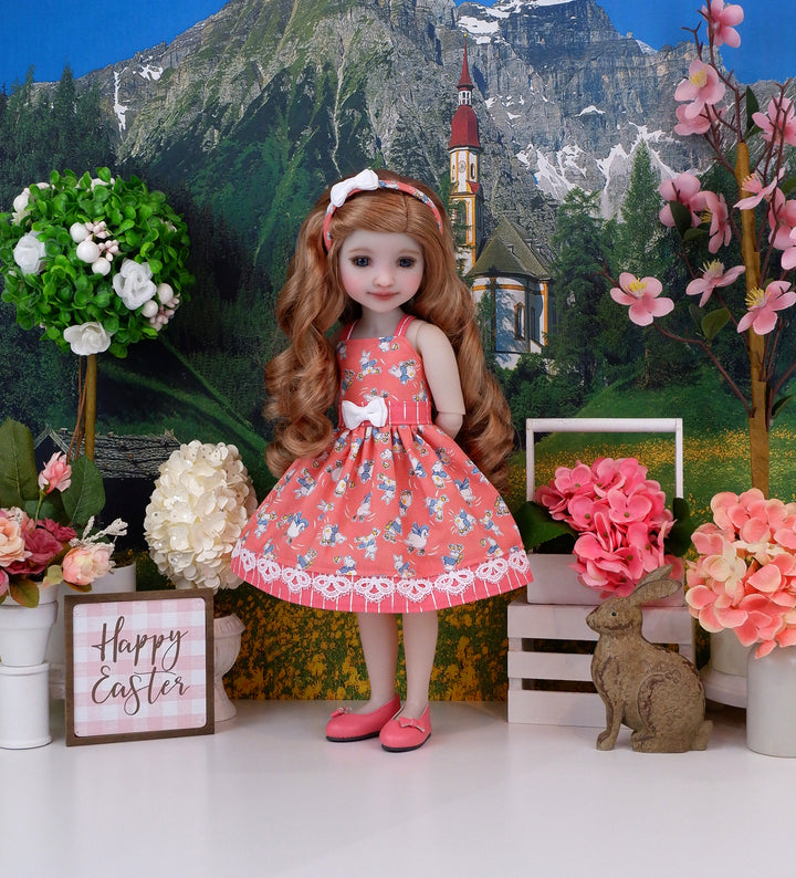 Rabbit Roller Derby - dress with shoes for Ruby Red Fashion Friends doll