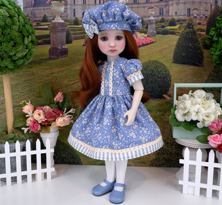 Wedgewood Garden - dress and shoes for Ruby Red Fashion Friends doll