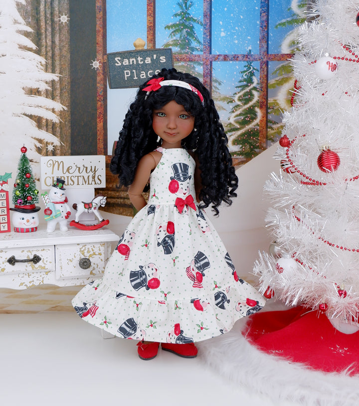 50s Snowman - dress with shoes for Ruby Red Fashion Friends doll