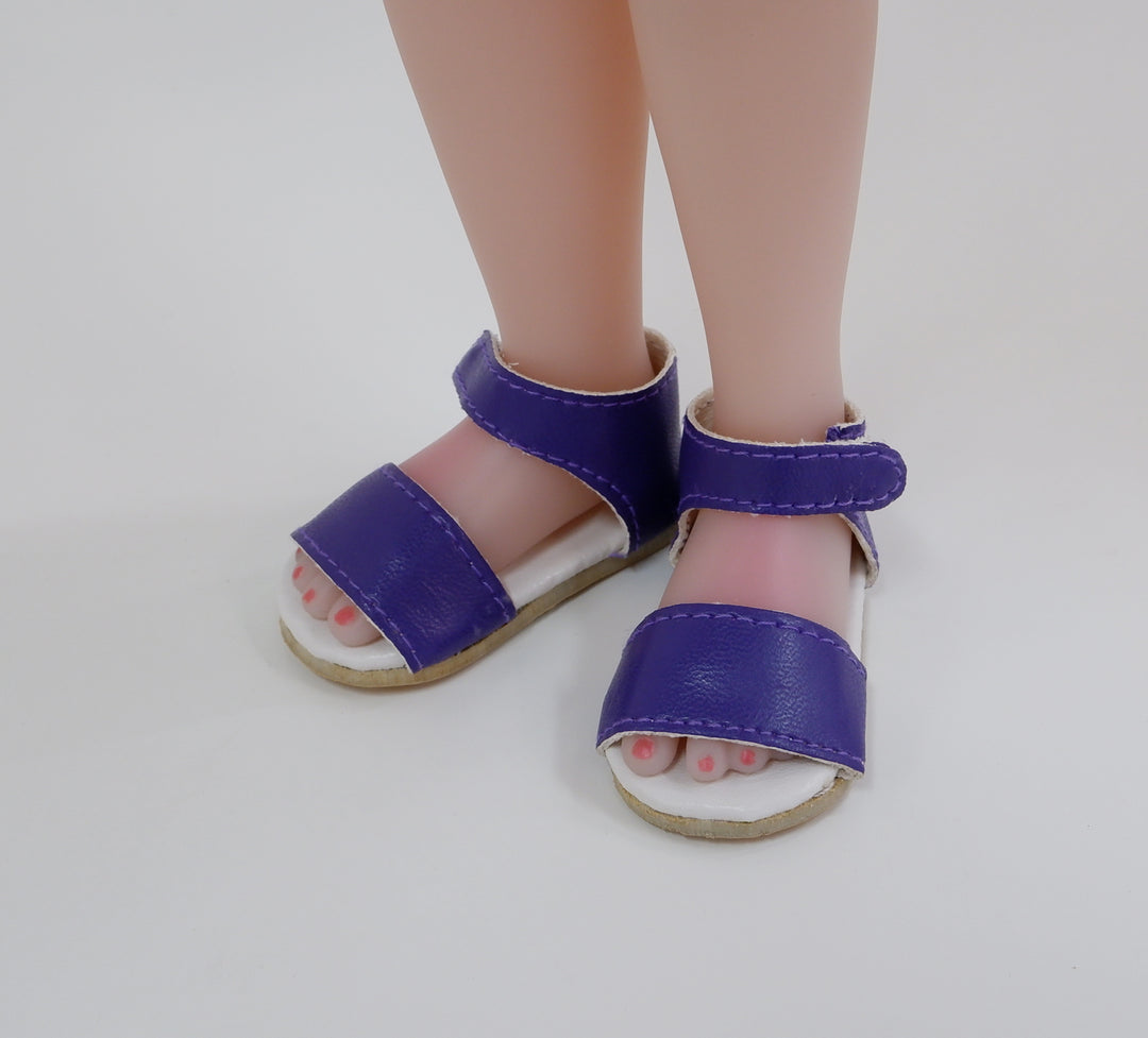 Snap Sandals - Dark Purple