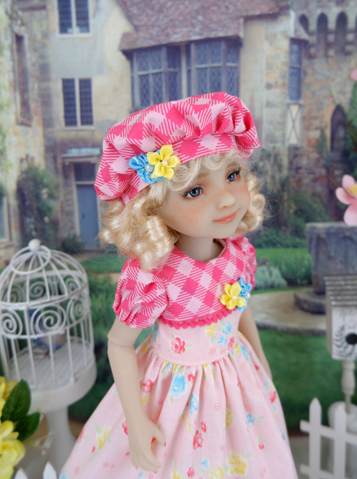 Floral Picnic - dress ensemble with shoes for Ruby Red Fashion Friends doll