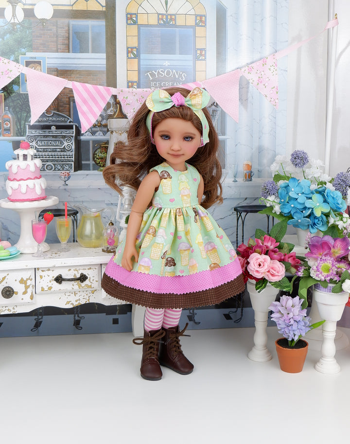 Sugar Cone - dress with boots for Ruby Red Fashion Friends doll