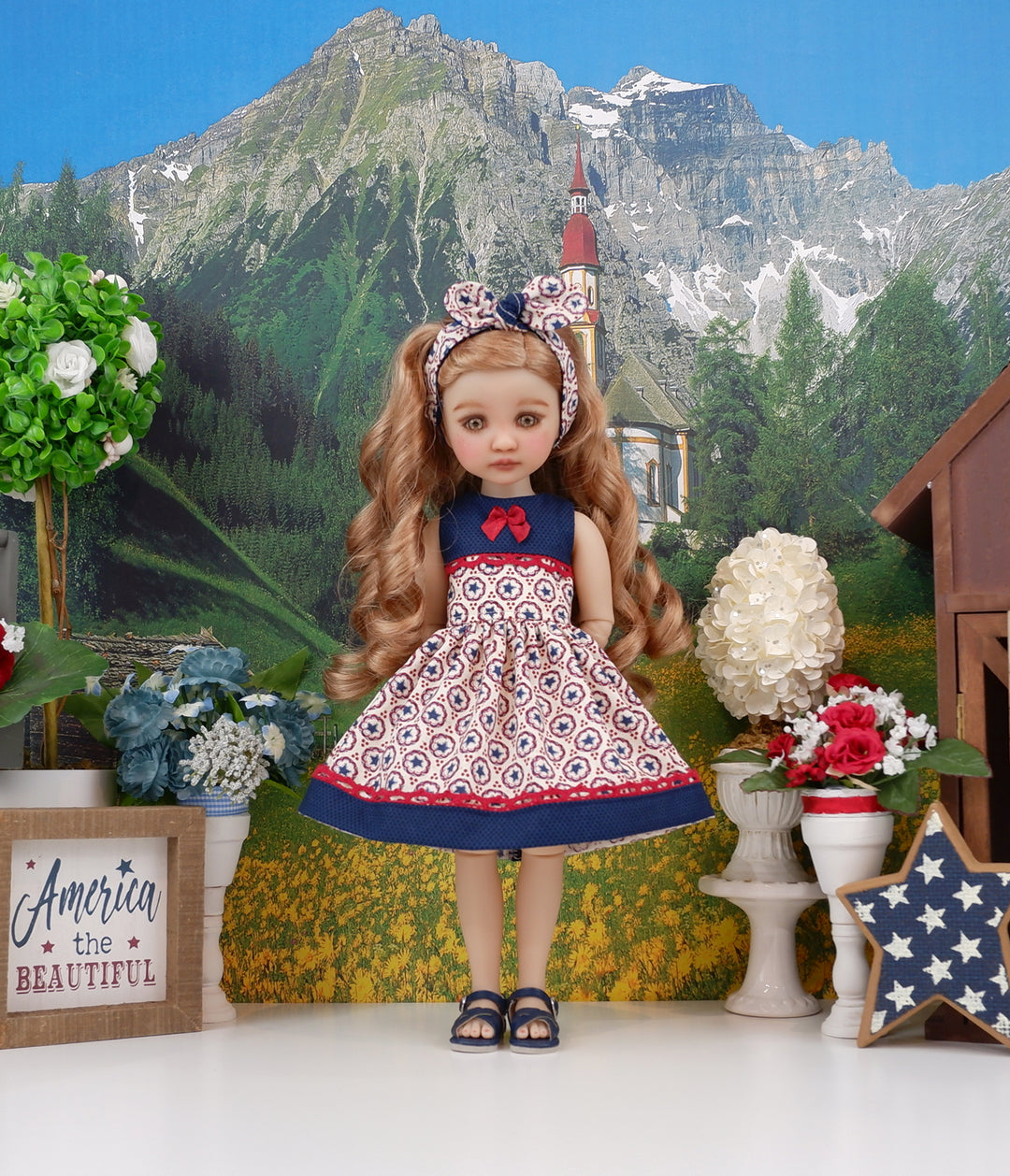 4th Beauty - dress with sandals for Ruby Red Fashion Friends doll