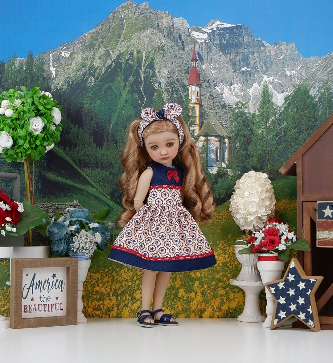 4th Beauty - dress with sandals for Ruby Red Fashion Friends doll