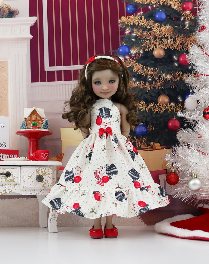50s Snowman - dress with shoes for Ruby Red Fashion Friends doll