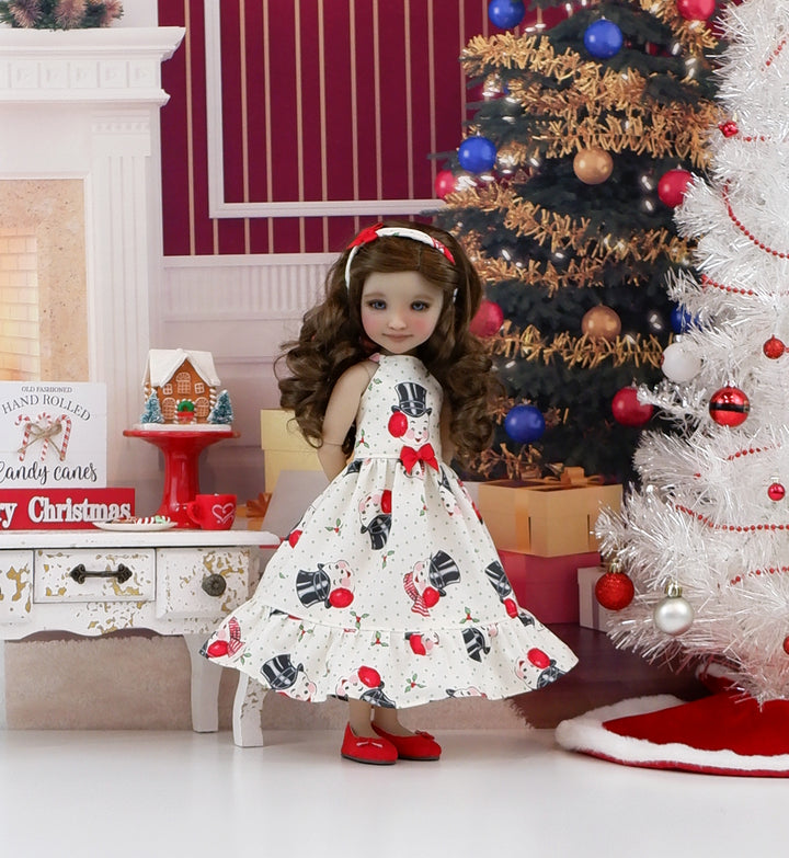 50s Snowman - dress with shoes for Ruby Red Fashion Friends doll