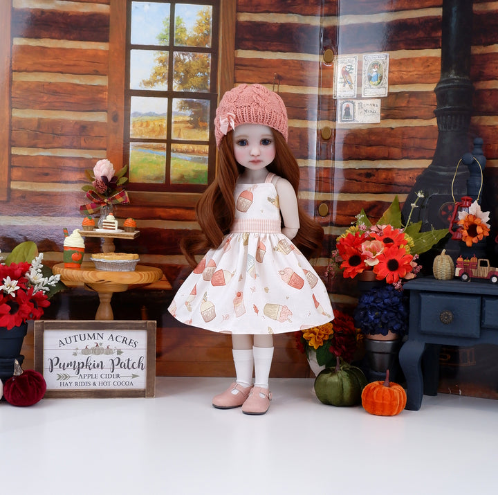 Acorn Cupcakes - dress and sweater with shoes for Ruby Red Fashion Friends doll