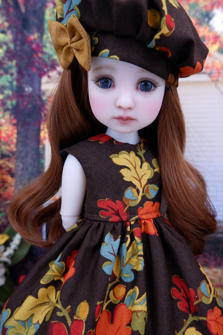 Acorns of Fall - dress with boots for Ruby Red Fashion Friends doll