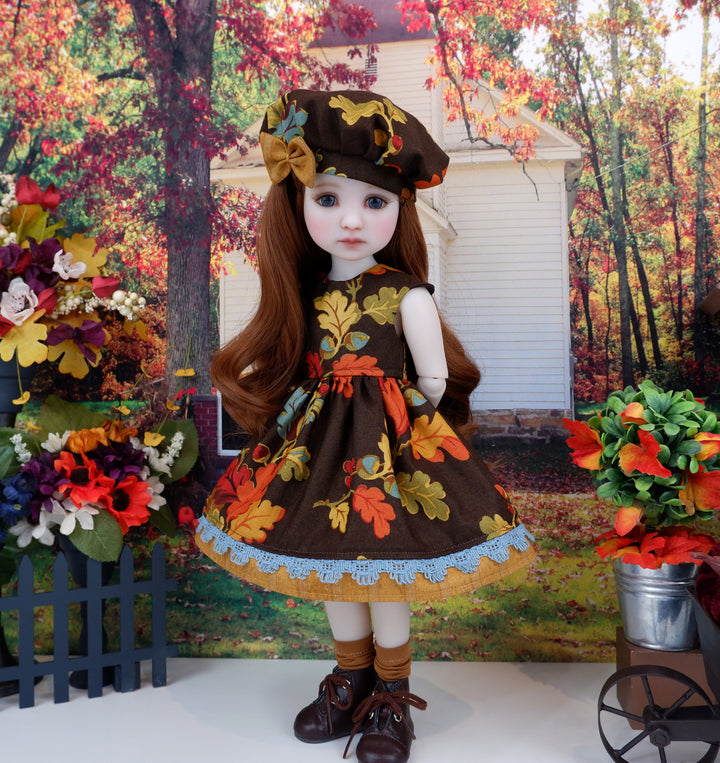 Acorns of Fall - dress with boots for Ruby Red Fashion Friends doll