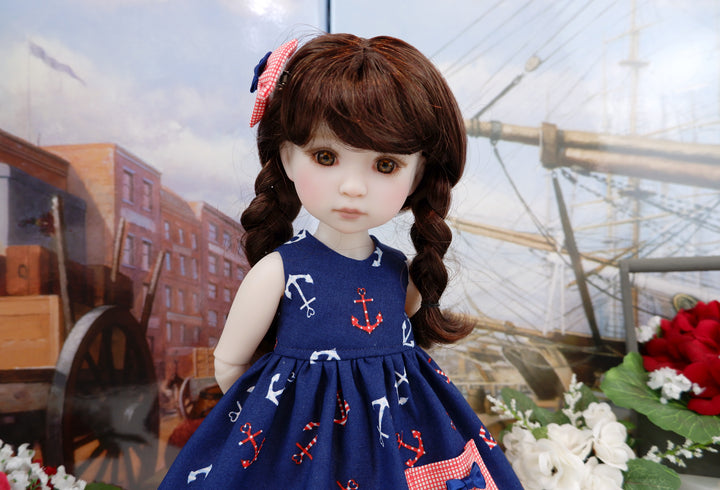 Ahoy - dress with sandals for Ruby Red Fashion Friends doll