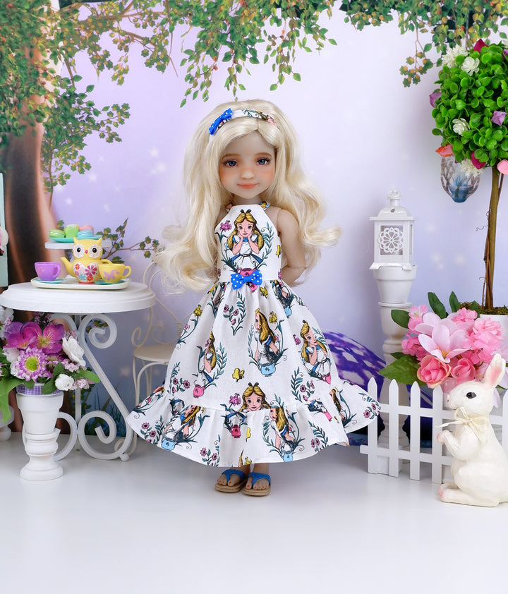 Alice Cameo - dress with sandals for Ruby Red Fashion Friends doll