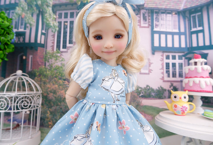 Alice Curtsey - dress and boots for Ruby Red Fashion Friends doll