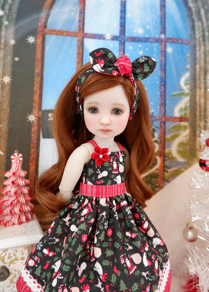 All About Christmas - dress with saddle shoes for Ruby Red Fashion Friends doll