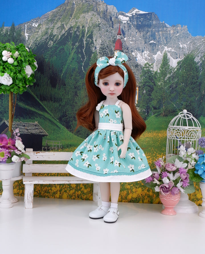 Alluring Floral - dress and shoes for Ruby Red Fashion Friends doll