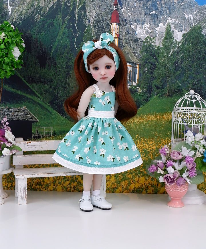 Alluring Floral - dress and shoes for Ruby Red Fashion Friends doll