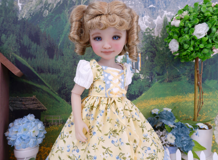 Alpen Beauty - dirndl dress with boots for Ruby Red Fashion Friends doll