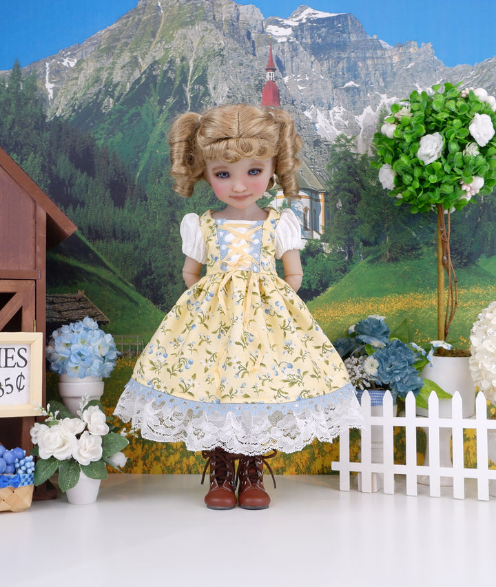 Alpen Beauty - dirndl dress with boots for Ruby Red Fashion Friends doll