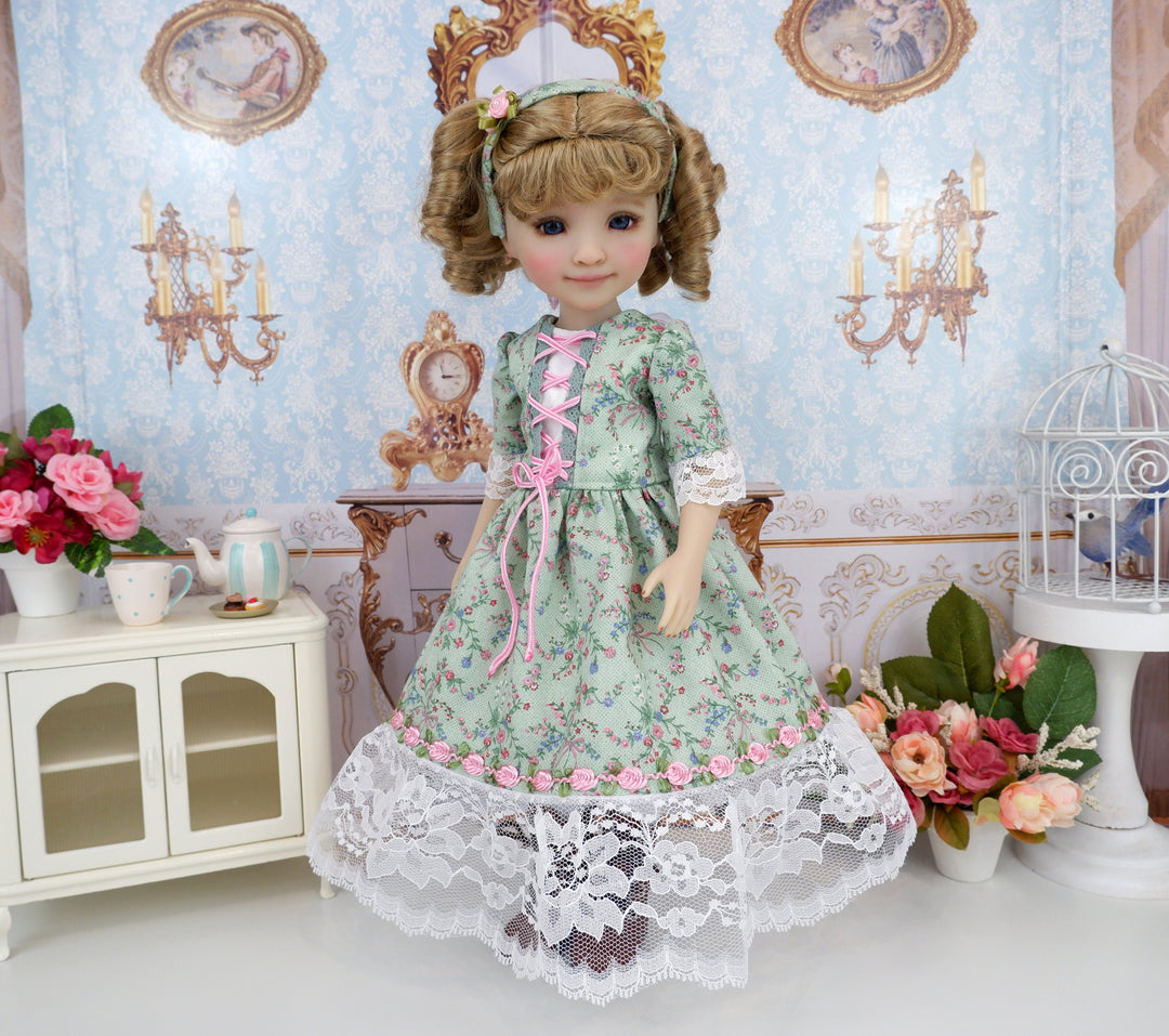 Alpine Spring - dress ensemble with boots for Ruby Red Fashion Friends doll