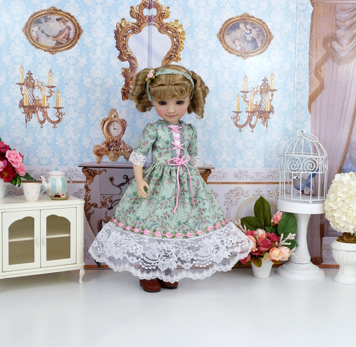 Alpine Spring - dress ensemble with boots for Ruby Red Fashion Friends doll