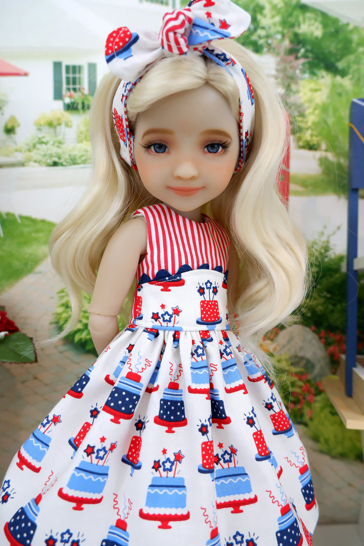 American Cake - dress with sandals for Ruby Red Fashion Friends doll