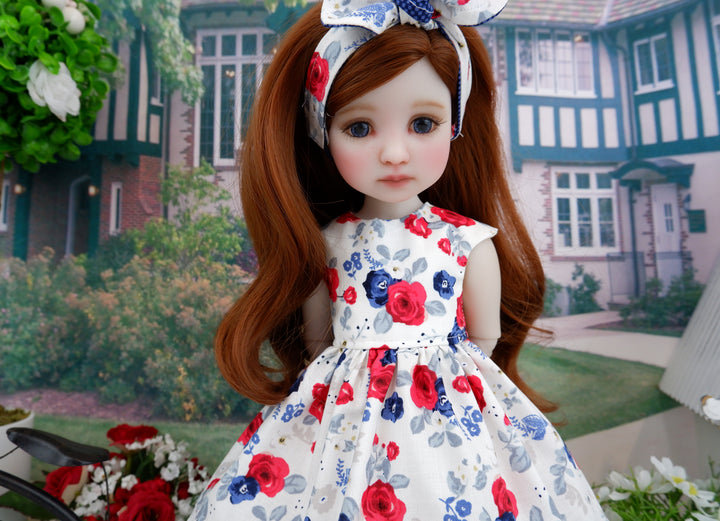 American Rose - dress with shoes for Ruby Red Fashion Friends doll