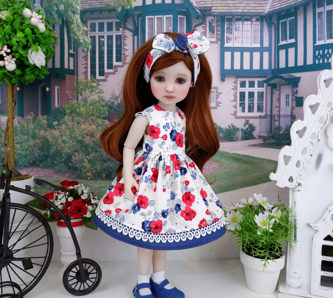 American Rose - dress with shoes for Ruby Red Fashion Friends doll