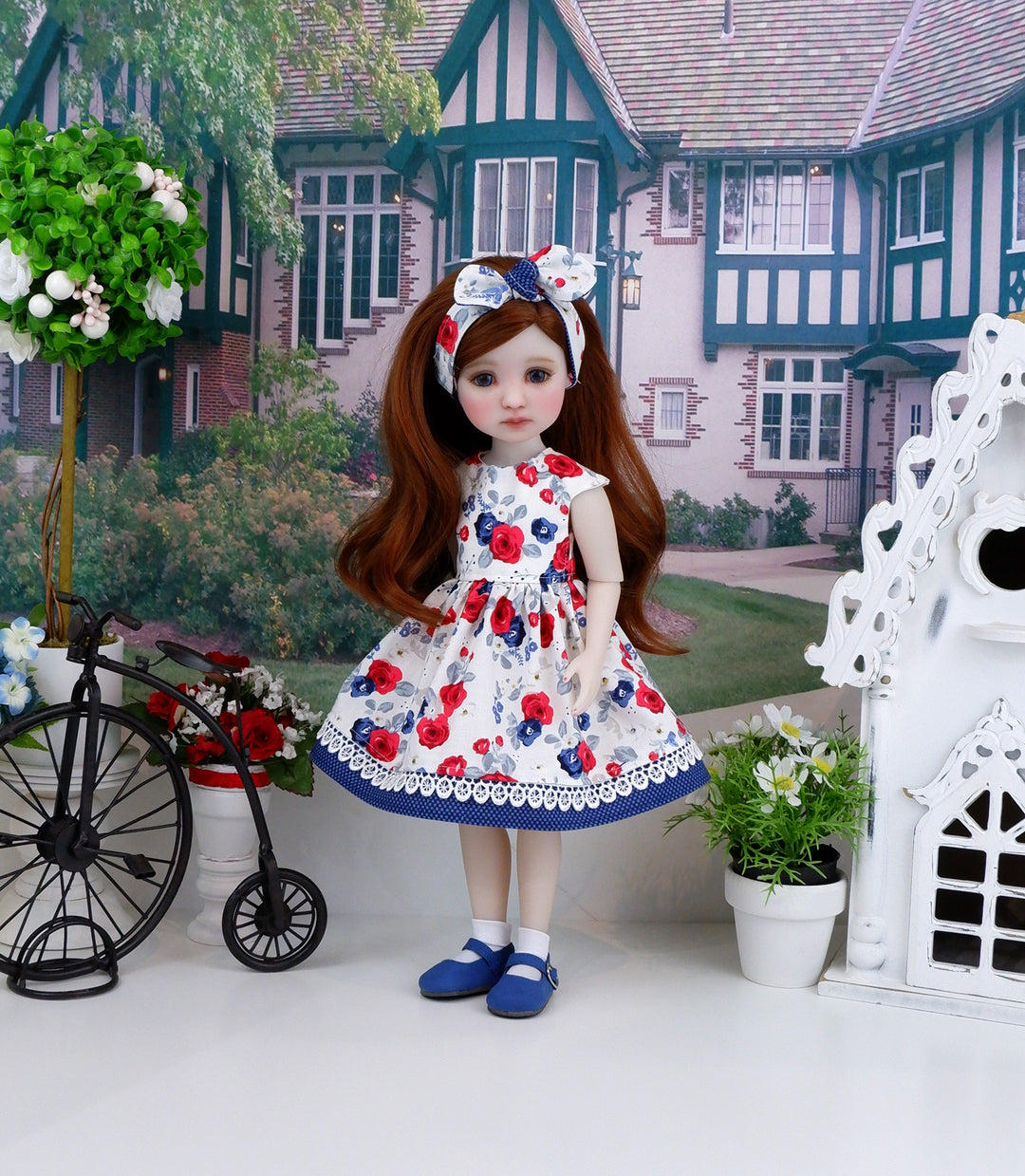 American Rose - dress with shoes for Ruby Red Fashion Friends doll