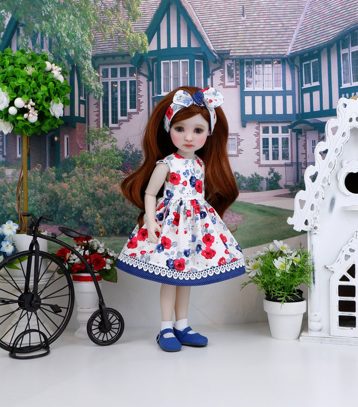 American Rose - dress with shoes for Ruby Red Fashion Friends doll