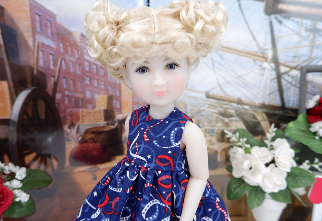 American Streamers - dress and shoes for Ruby Red Siblies doll