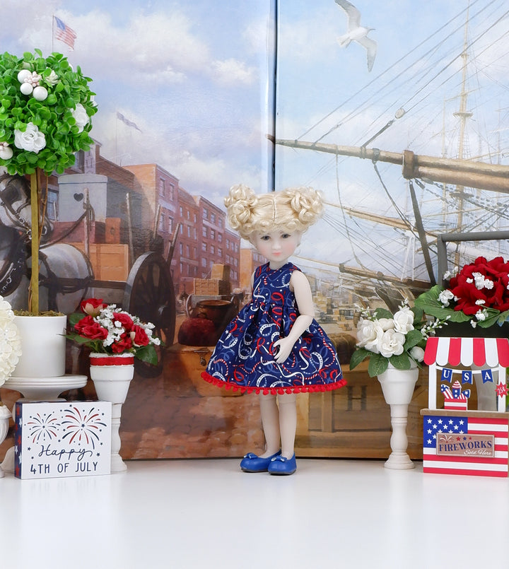 American Streamers - dress and shoes for Ruby Red Siblies doll