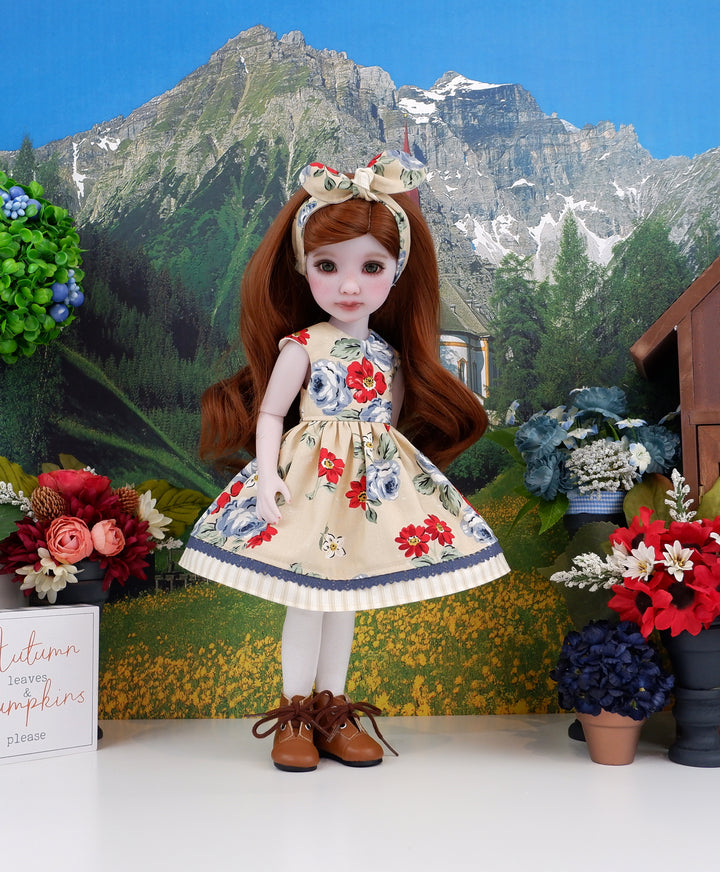 Americana Rose - dress & boots for Ruby Red Fashion Friends doll