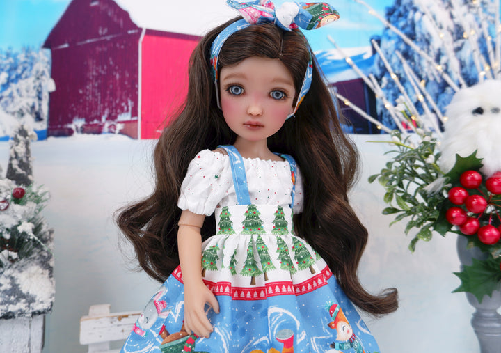 Animal Snow Angels - blouse & jumper with boots for Ruby Red Fashion Friends doll