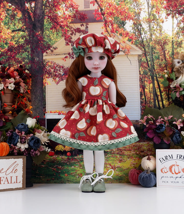 Apple Spice - dress with boots for Ruby Red Fashion Friends doll