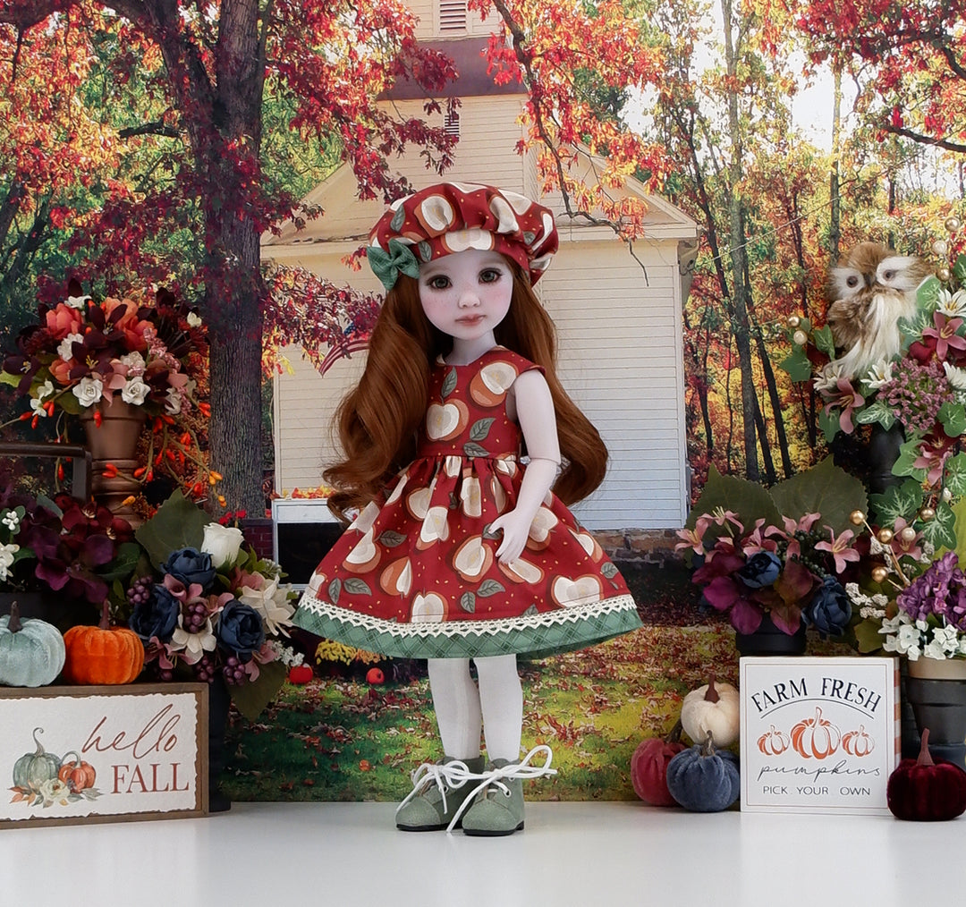 Apple Spice - dress with boots for Ruby Red Fashion Friends doll