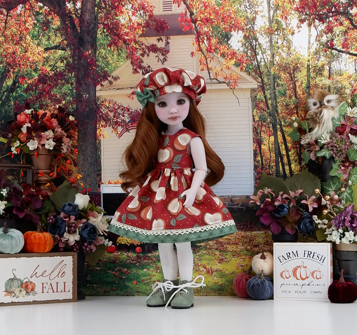 Apple Spice - dress with boots for Ruby Red Fashion Friends doll