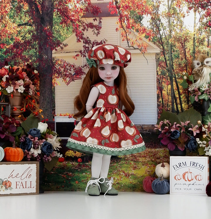 Apple Spice - dress with boots for Ruby Red Fashion Friends doll