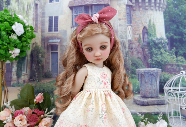 Apricot Blush - dress with boots for Ruby Red Fashion Friends doll