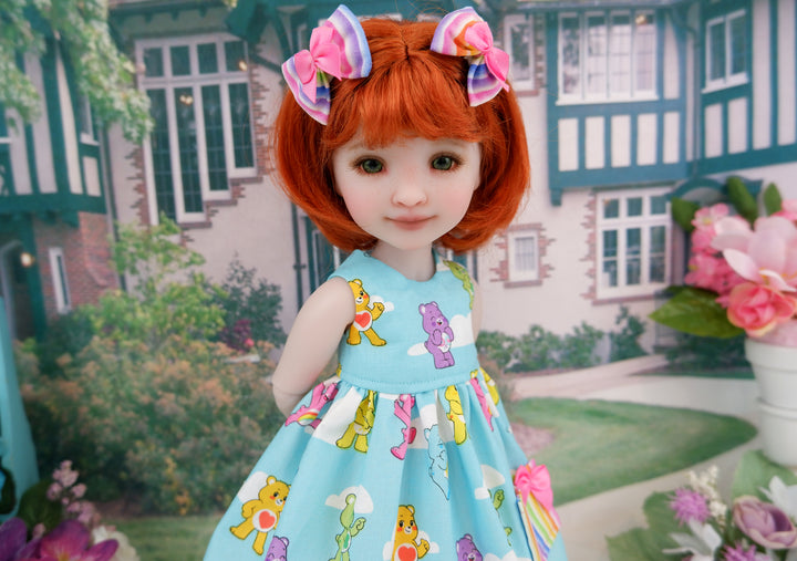 Aqua Care Bear - dress and boots for Ruby Red Fashion Friends doll