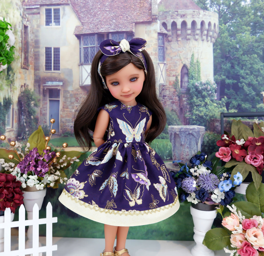 Asian Butterfly - dress with sandals for Ruby Red Fashion Friends doll