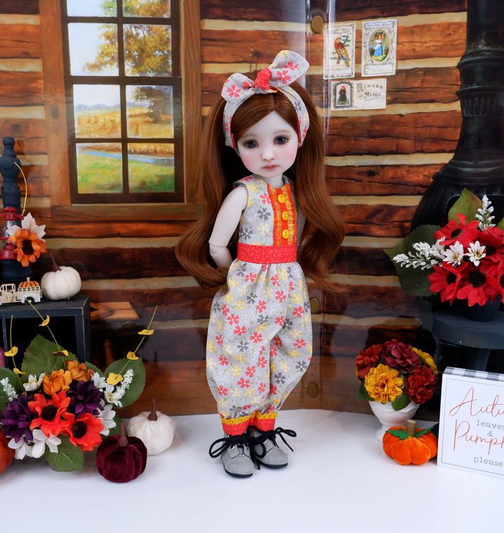 Autumn Afternoon - romper & boots for Ruby Red Fashion Friends doll