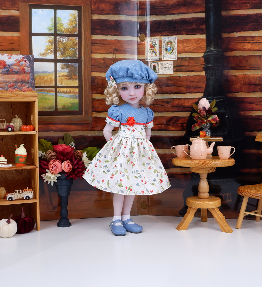 Autumn Berry - dress with shoes for Ruby Red Fashion Friends doll