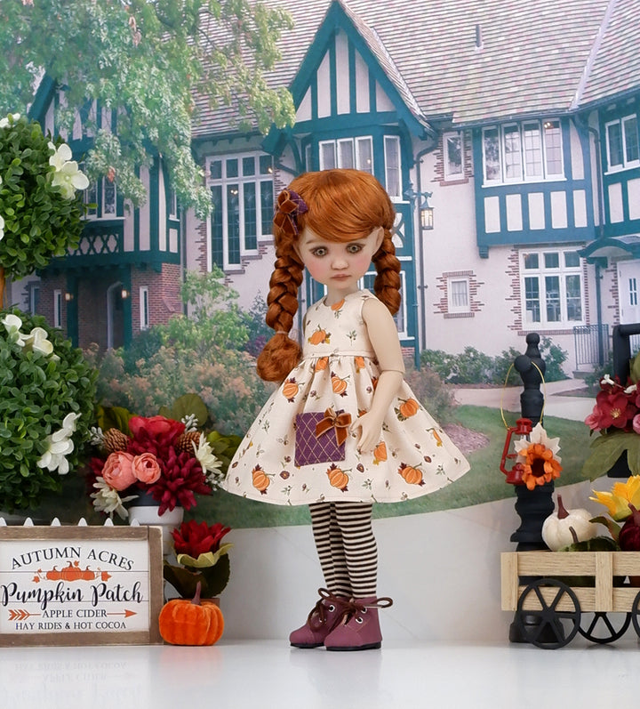 Autumn Blessings - dress with boots for Ruby Red Fashion Friends doll