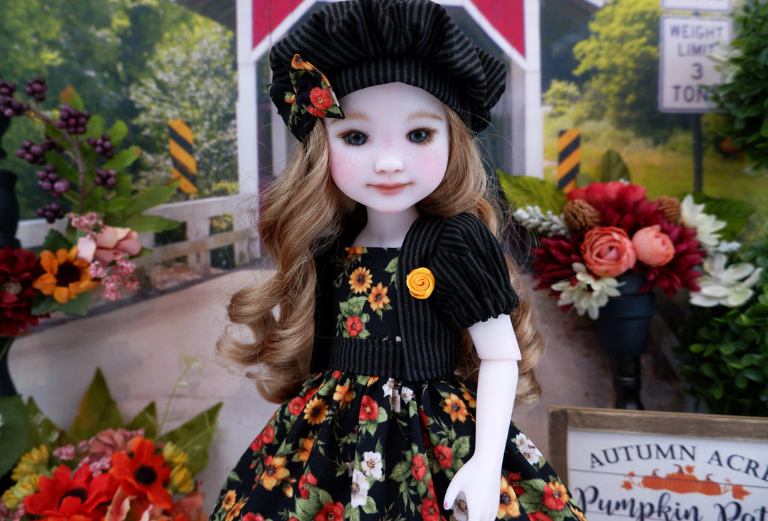 Autumn Charm - dress & jacket with boots for Ruby Red Fashion Friends doll