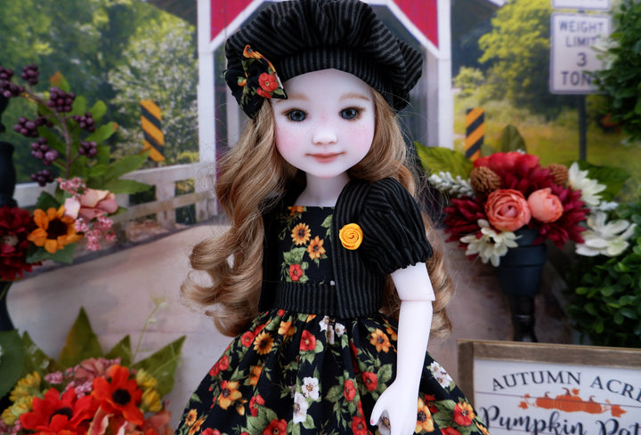 Autumn Charm - dress & jacket with boots for Ruby Red Fashion Friends doll